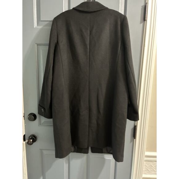 Lauren Ralph Lauren Women's Wool Dress Reefer Over Coat Size 14 LR2523 Black - Picture 6 of 10